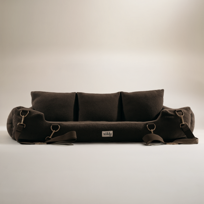 Extra Large Cozy Car Seat | Chocolate