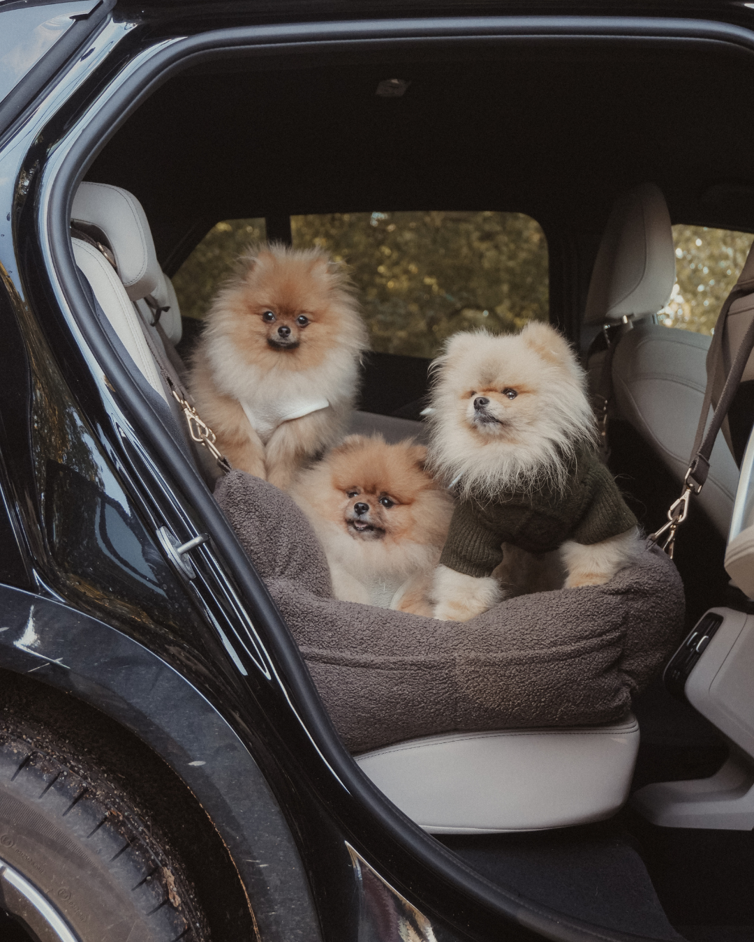 Extra Large Cozy Car Seat | Chocolate